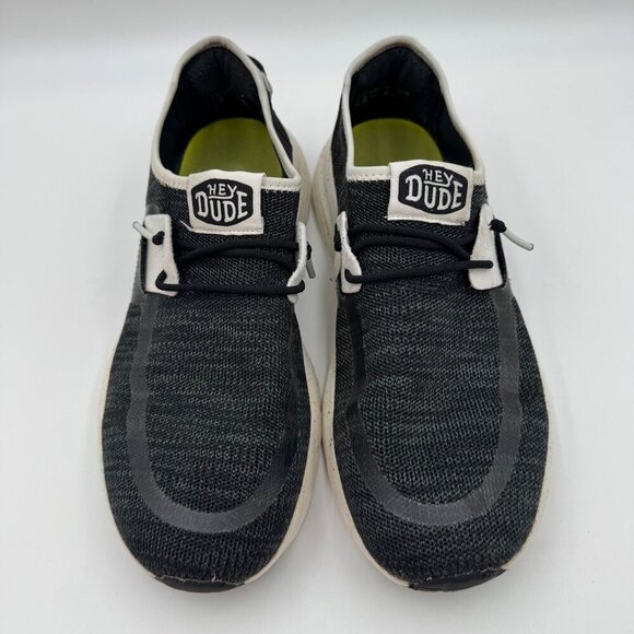 Hey Dude Sirocco Sport Mode Slip-On Black Mens Casual Shoes Size 11 - Picture 3 of 9